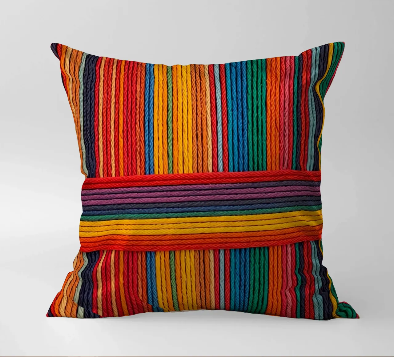 Strisce di corda intrecciate semplici cuscino da DesignDoodle