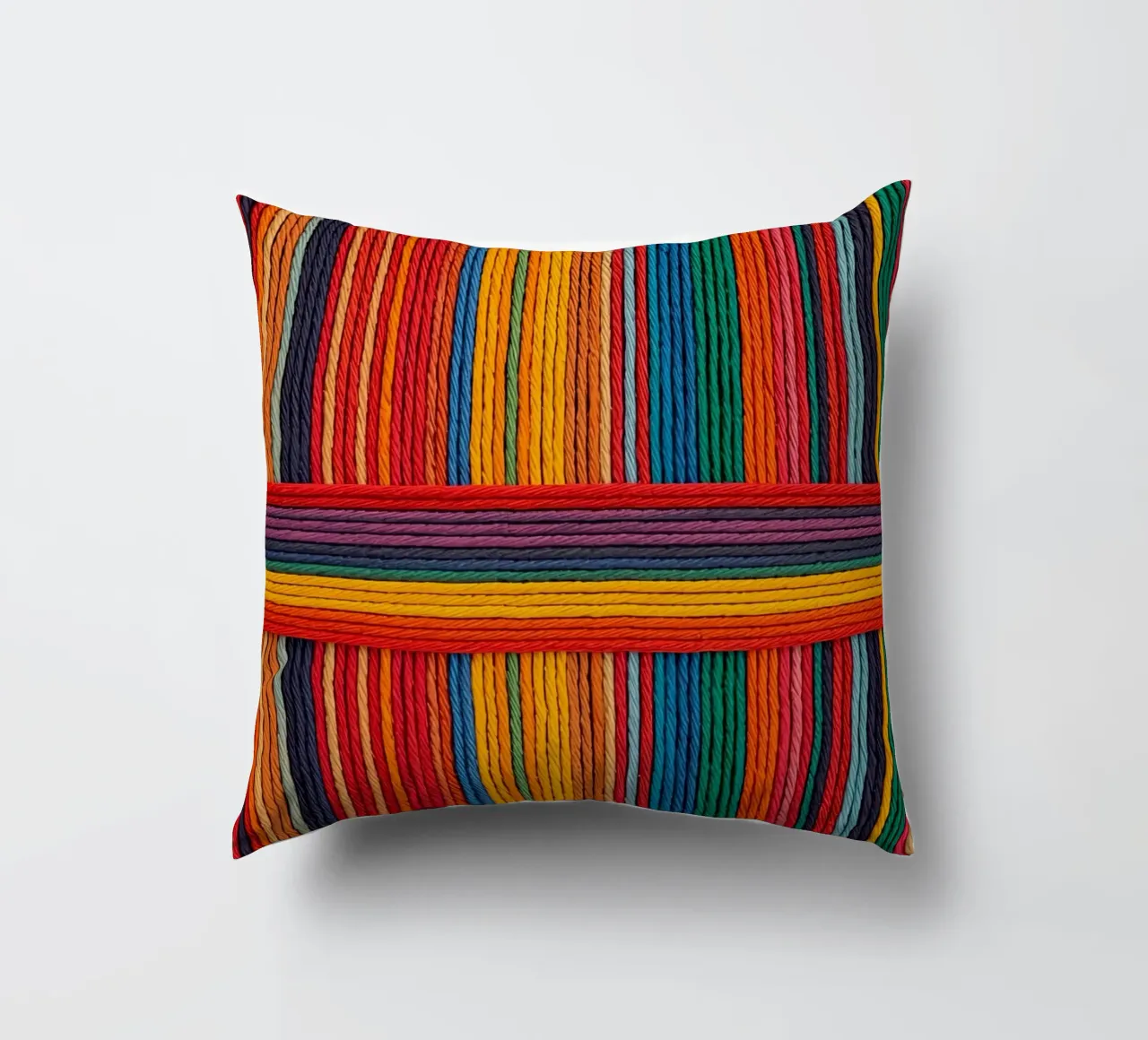 Strisce di corda intrecciate semplici cuscino da DesignDoodle