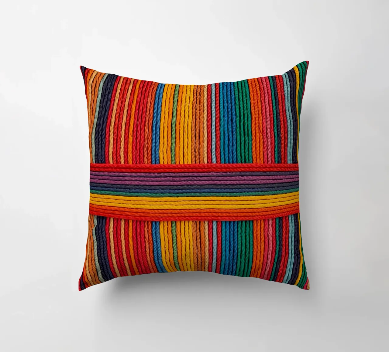Strisce di corda intrecciate semplici cuscino da DesignDoodle