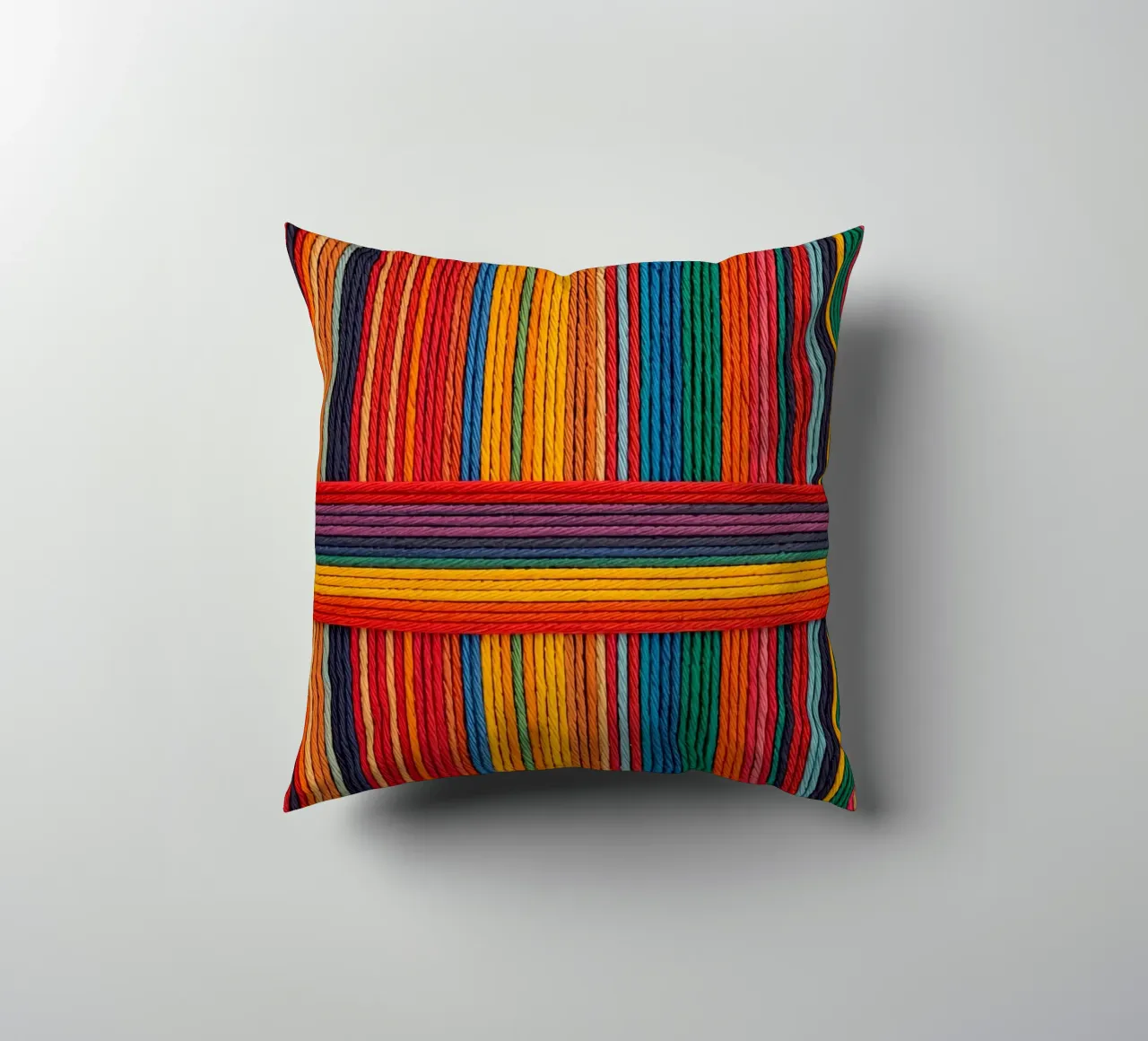 Strisce di corda intrecciate semplici cuscino da DesignDoodle