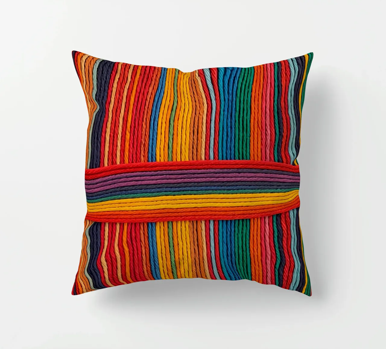 Strisce di corda intrecciate semplici cuscino da DesignDoodle