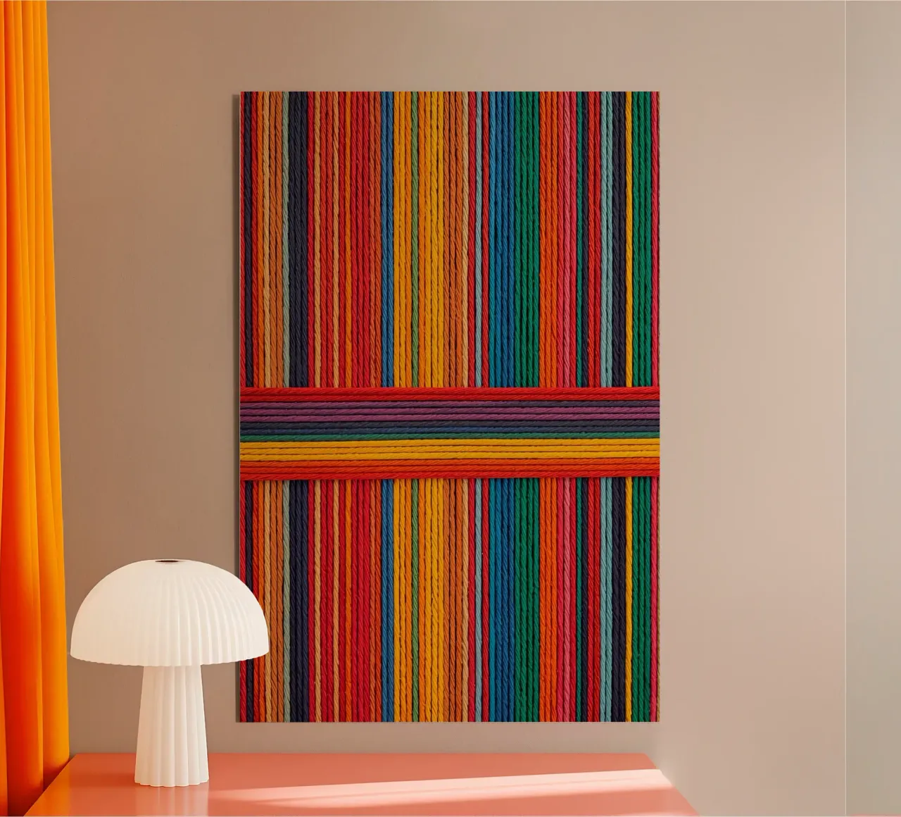 Strisce di corda intrecciate semplici alluminio dibond da DesignDoodle