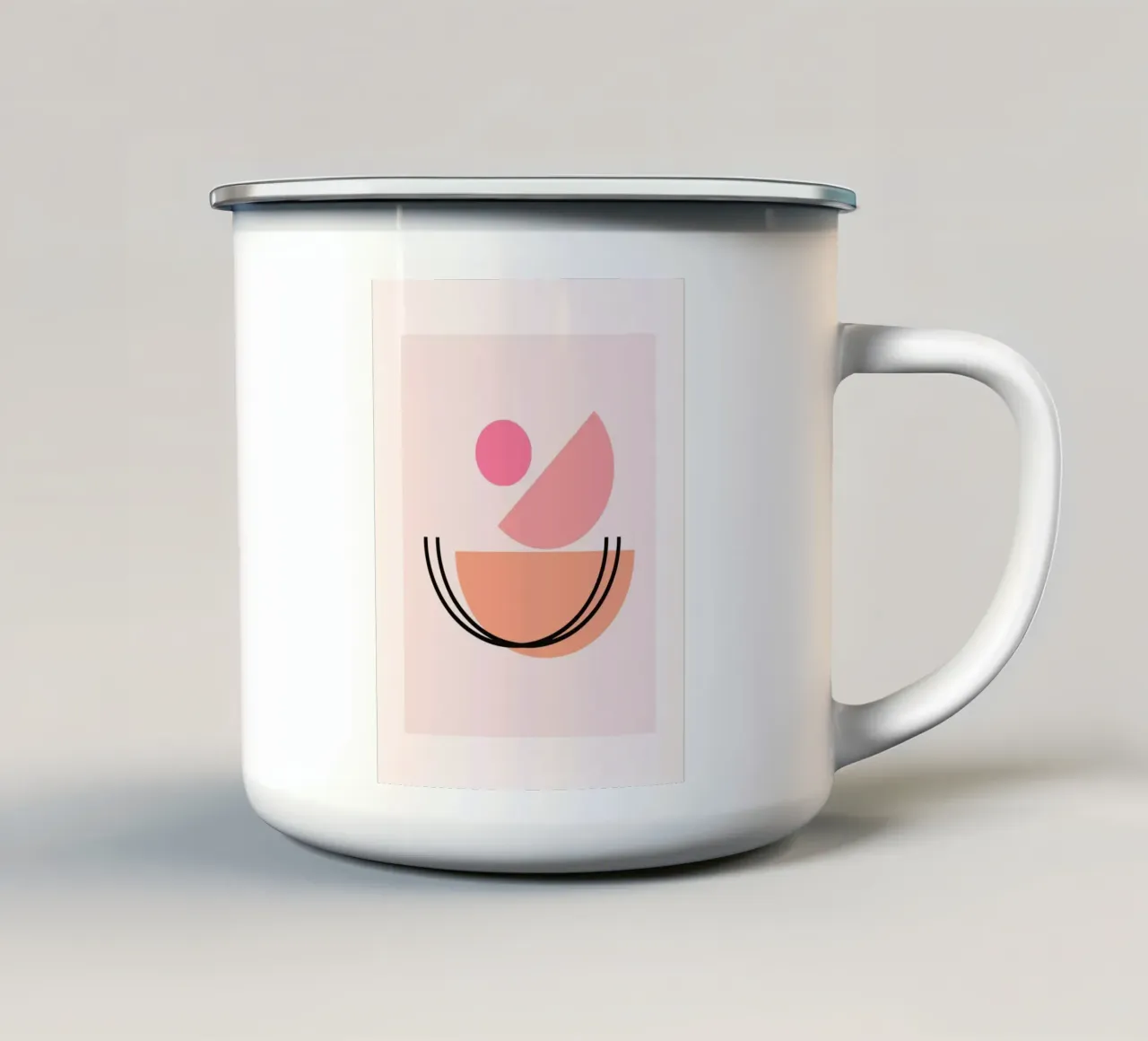 I Am My Own Muse - Poster tipografico minimalista tazza in smalto da Cozy Vibes
