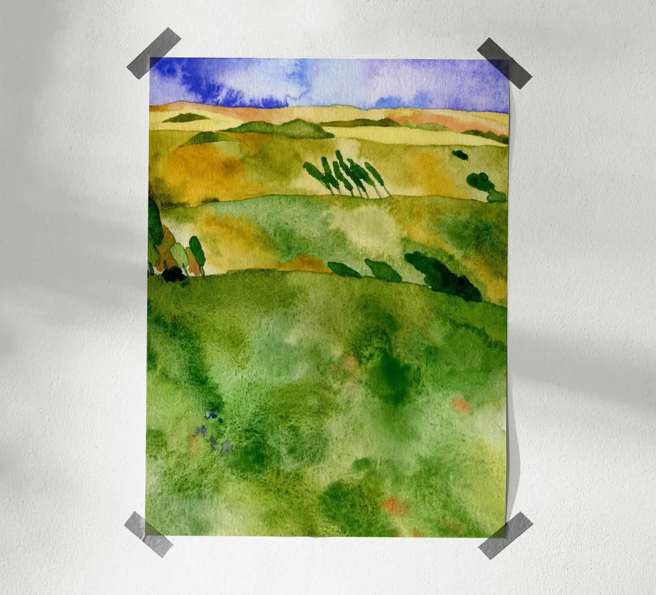 Tuscan Fields poster by Studio 3