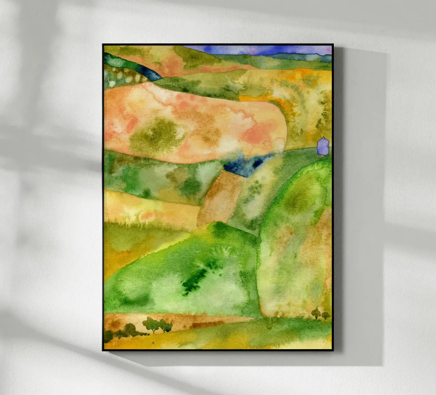 Golden Hills Acryl-Glas von Studio 3