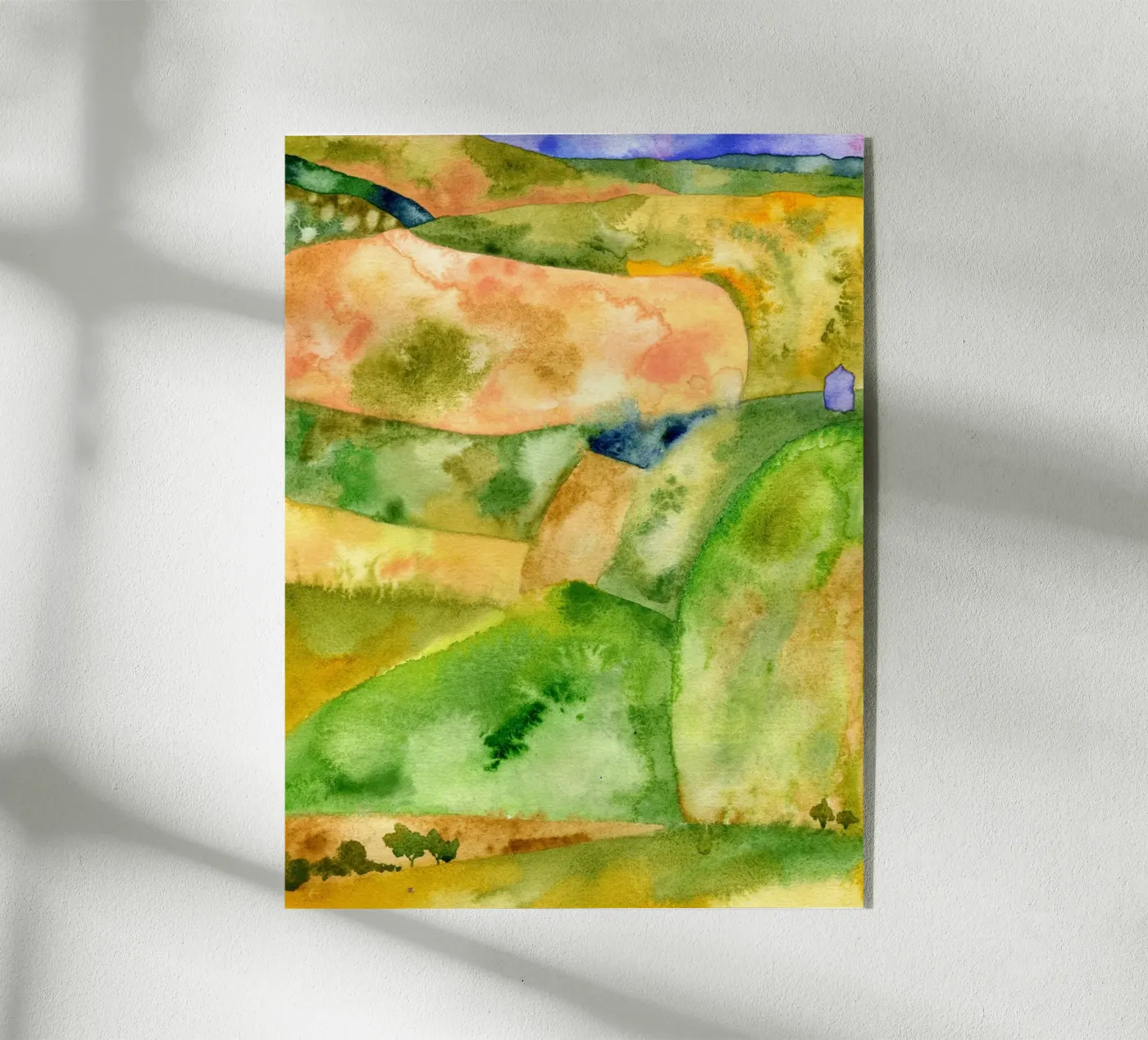 Golden Hills Acryl-Glas von Studio 3