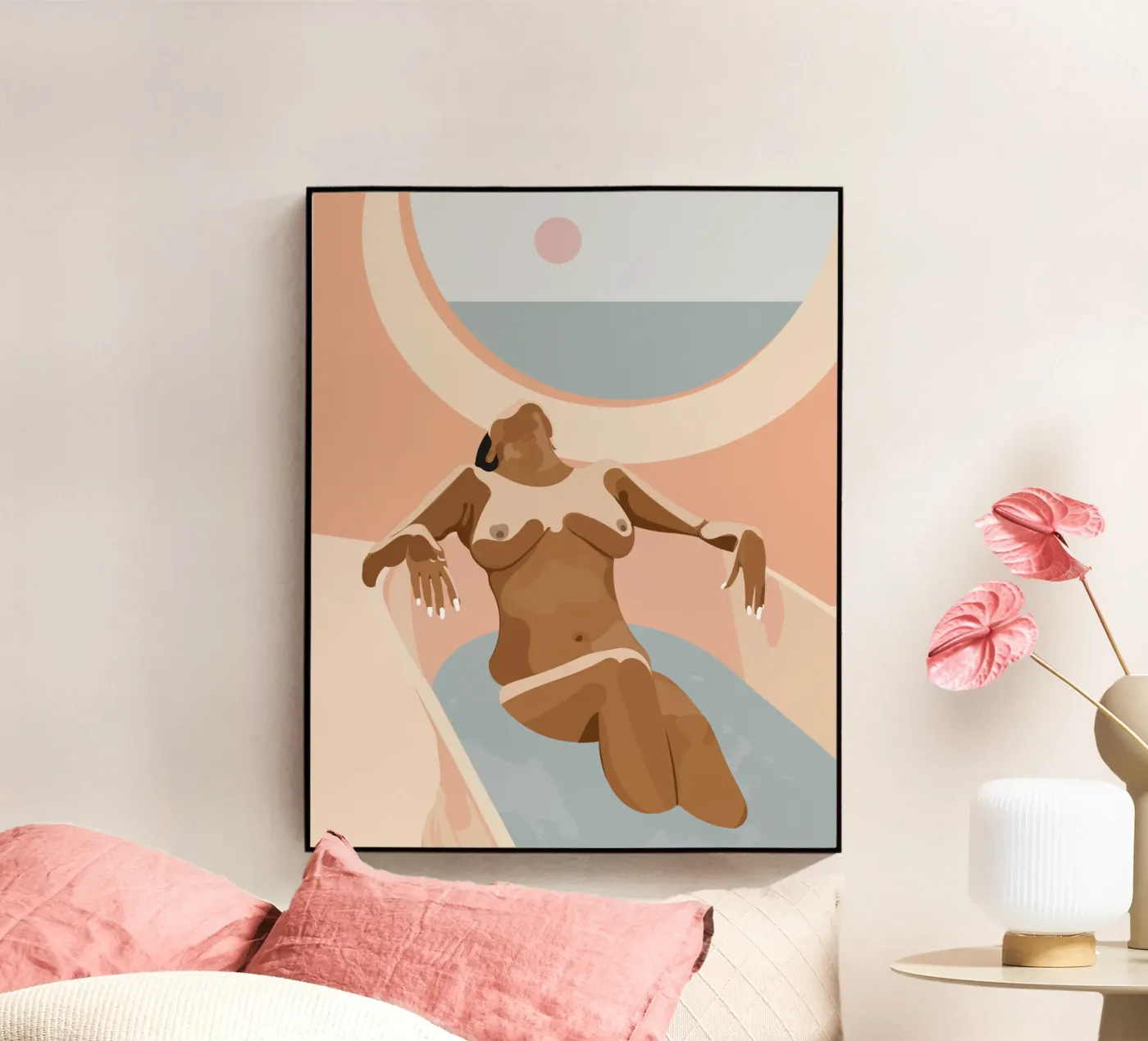 Zonnebad acryl van Stuelleta