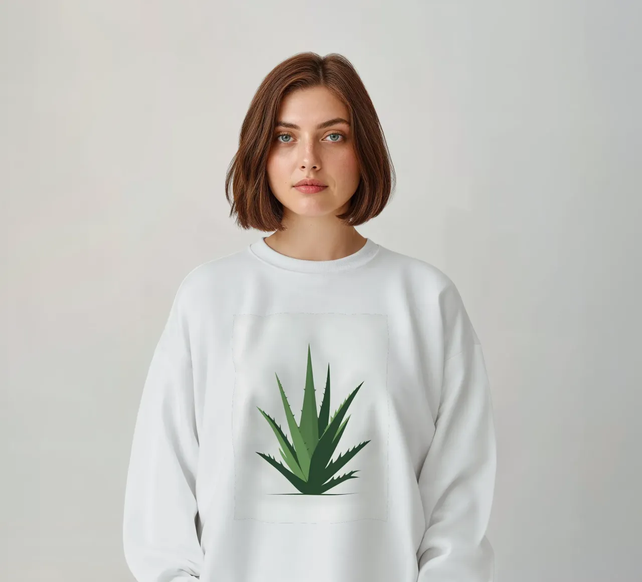Semplice sagoma di una pianta di aloe felpa da Botanical Gallery
