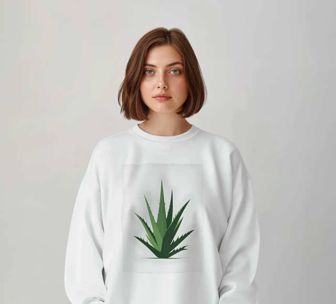 Semplice sagoma di una pianta di aloe felpa da Botanical Gallery