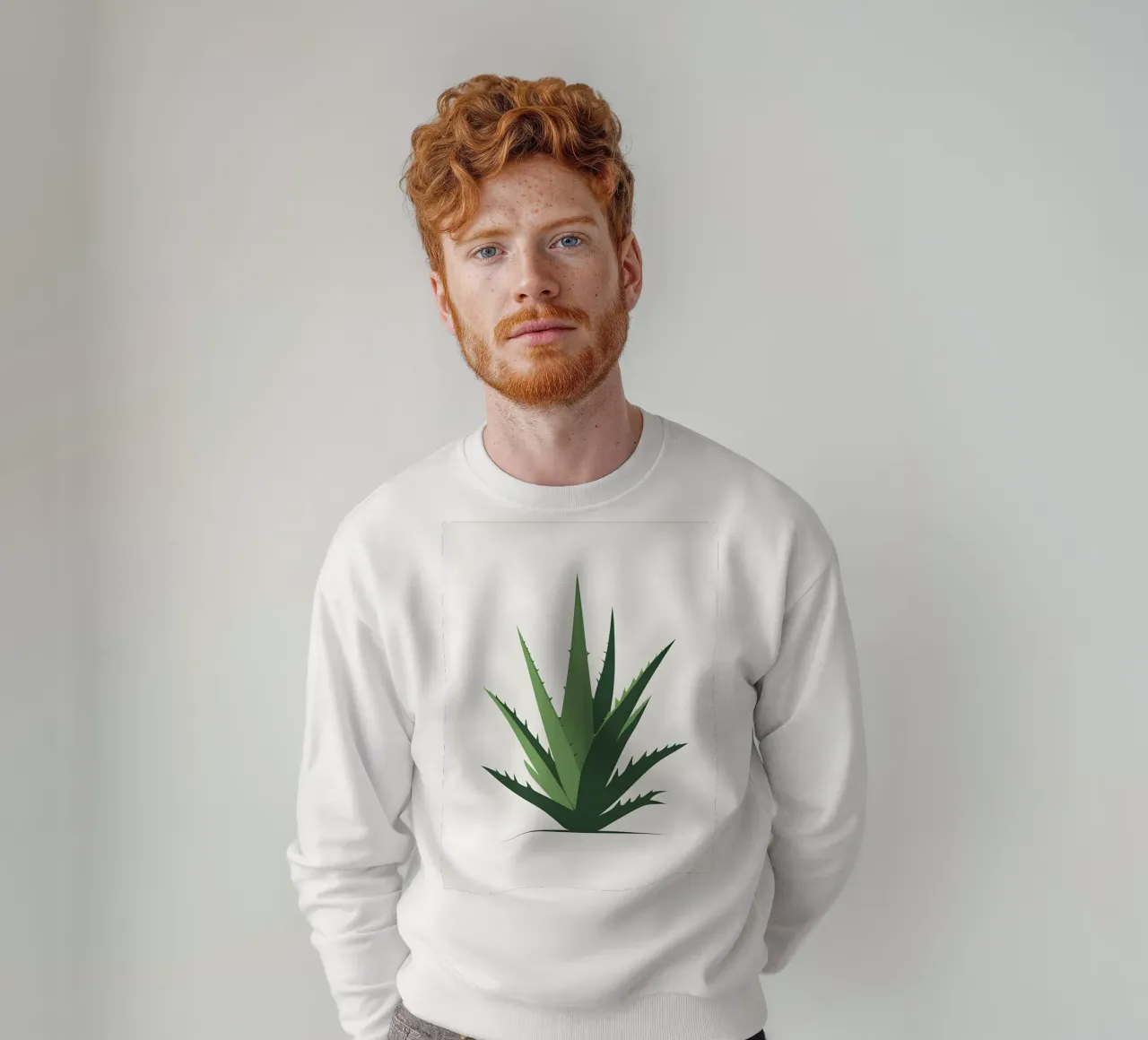 Semplice sagoma di una pianta di aloe felpa da Botanical Gallery
