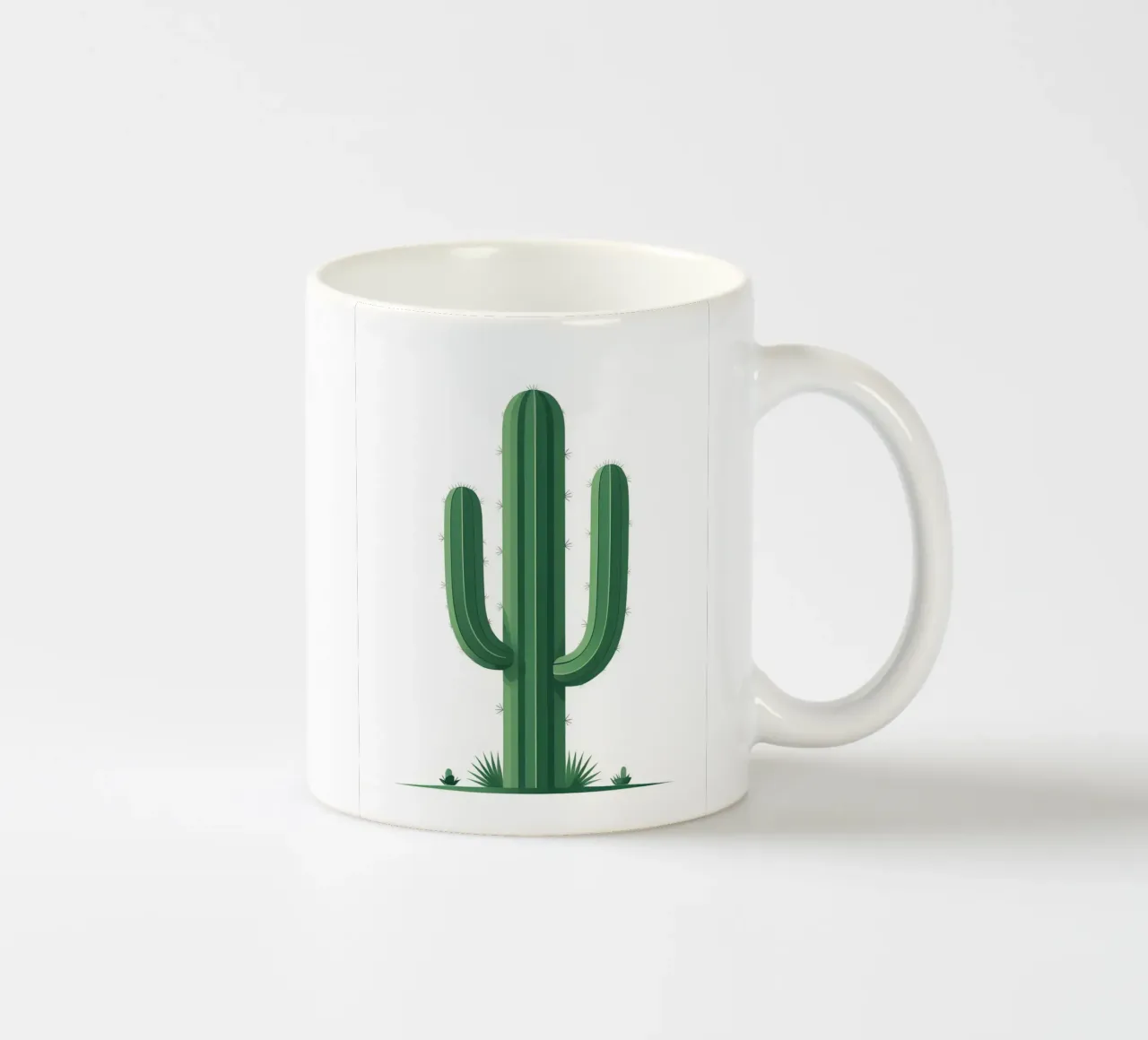Semplice forma di cactus a botte tazza in ceramica da Botanical Gallery