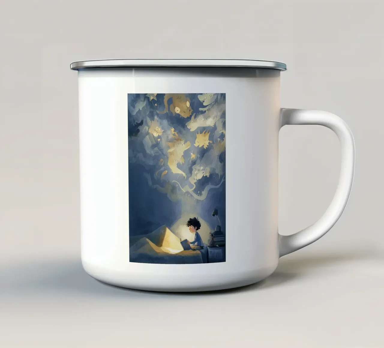 Bedtime Adventures tazza in smalto da Kiara