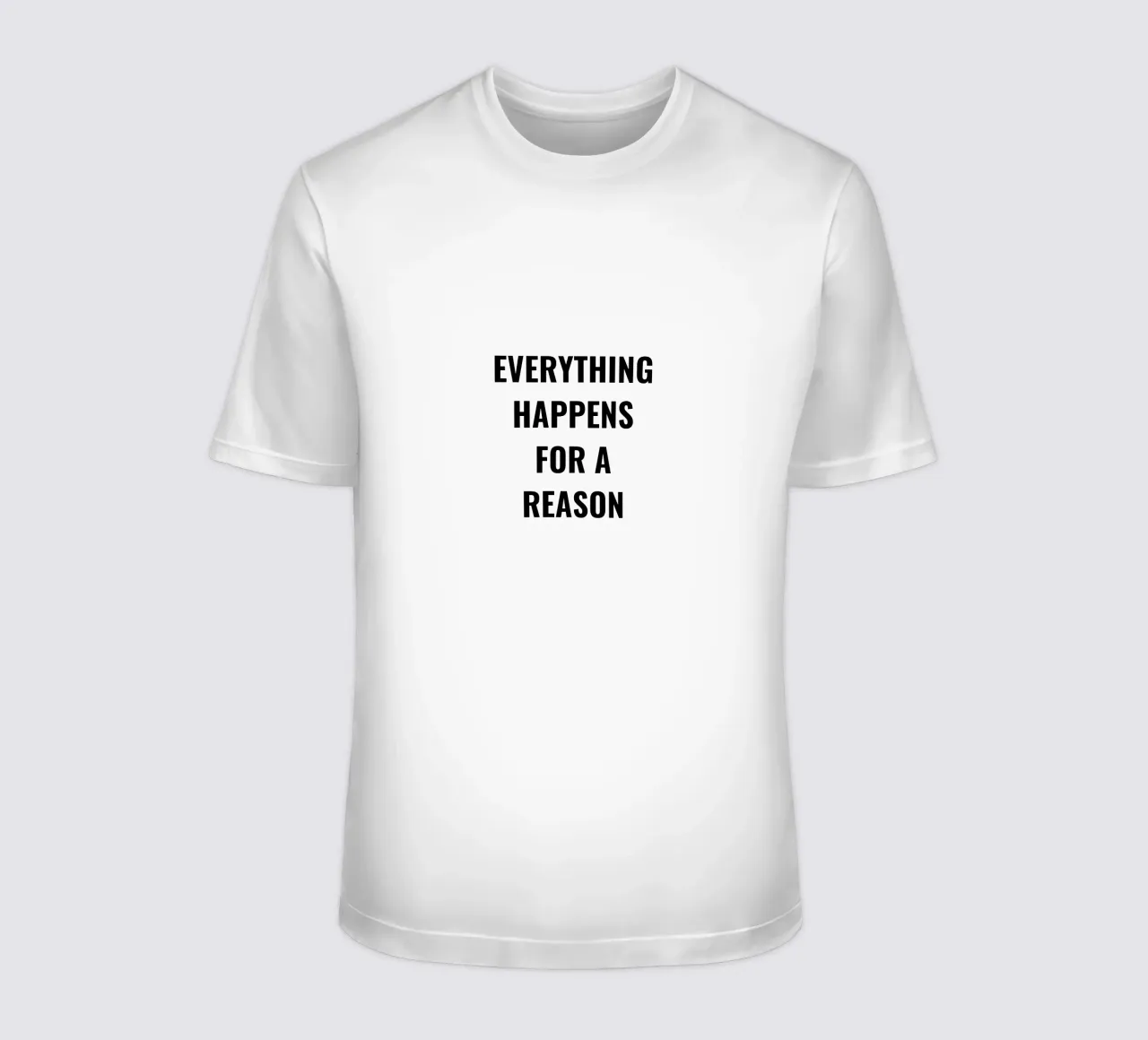 TUTTO ACCADE PER UNA RAGIONE DESIGN DEL TESTO t-shirt da RB-Quotes