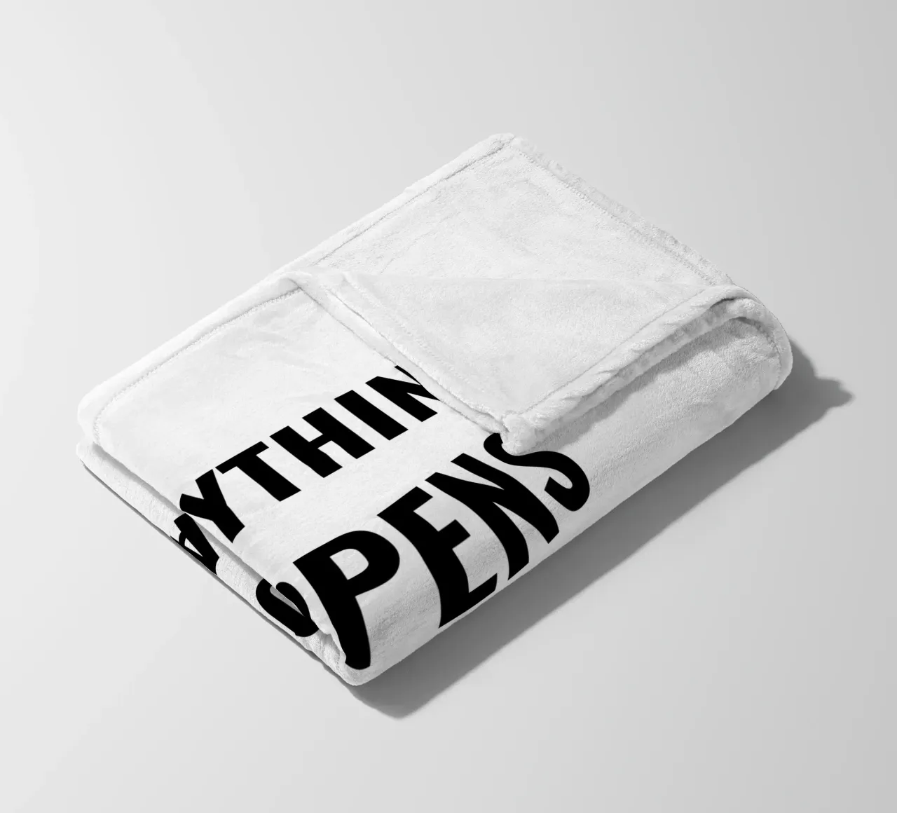 TUTTO ACCADE PER UNA RAGIONE DESIGN DEL TESTO coperta in pile da RB-Quotes