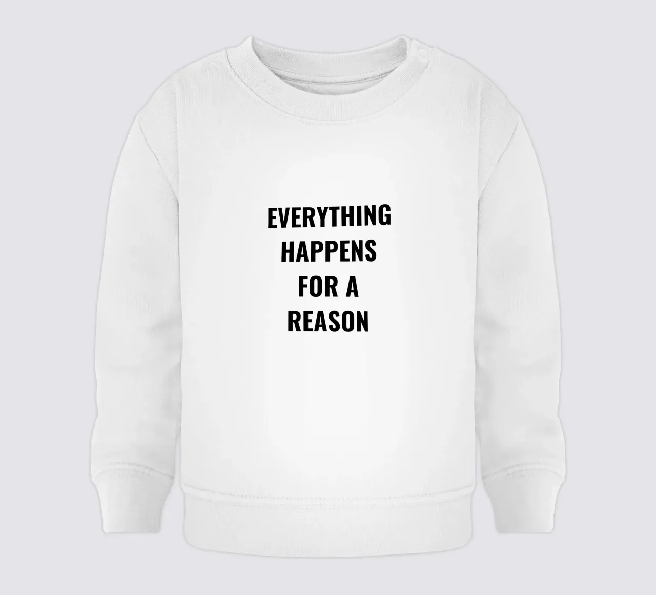 TUTTO ACCADE PER UNA RAGIONE DESIGN DEL TESTO felpa neonato da RB-Quotes