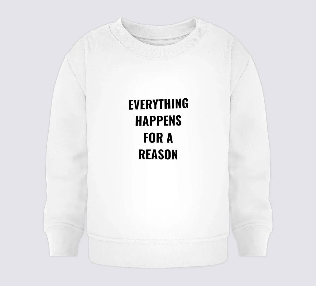 TUTTO ACCADE PER UNA RAGIONE DESIGN DEL TESTO felpa neonato da RB-Quotes