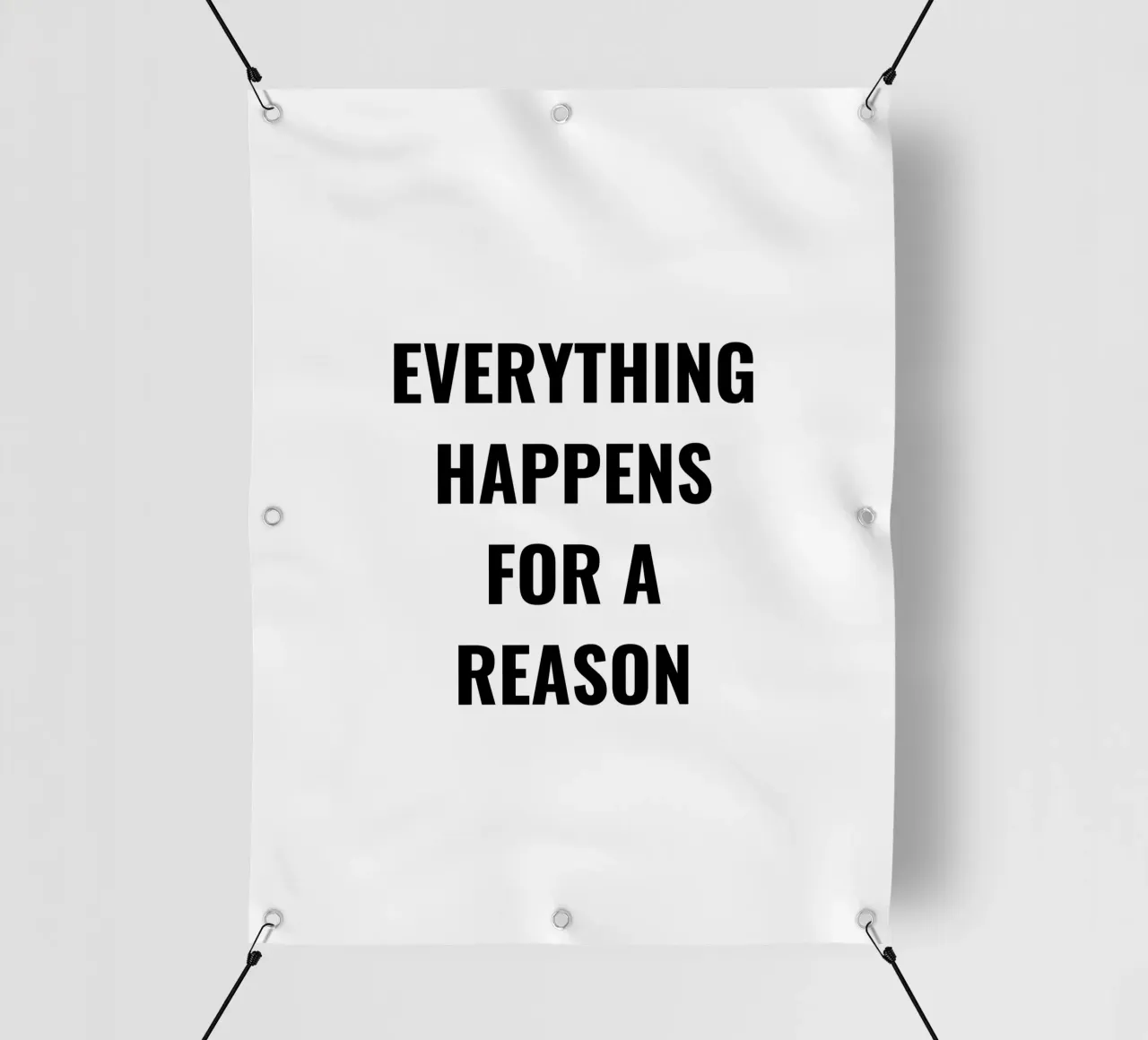 TUTTO ACCADE PER UNA RAGIONE DESIGN DEL TESTO telo in pvc da RB-Quotes