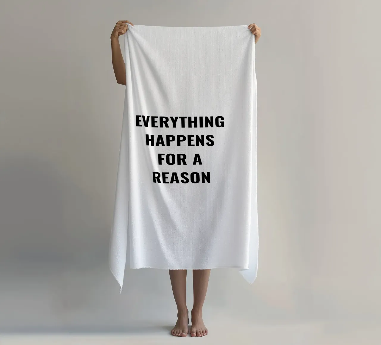 TUTTO ACCADE PER UNA RAGIONE DESIGN DEL TESTO telo mare da RB-Quotes