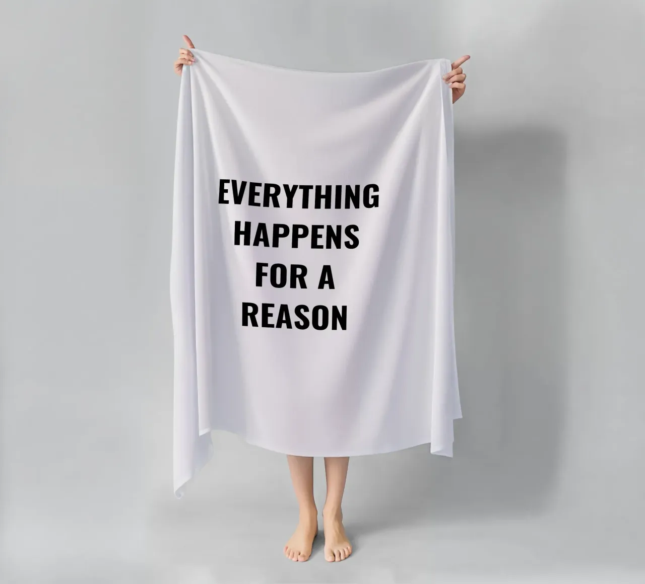 TUTTO ACCADE PER UNA RAGIONE DESIGN DEL TESTO telo mare da RB-Quotes