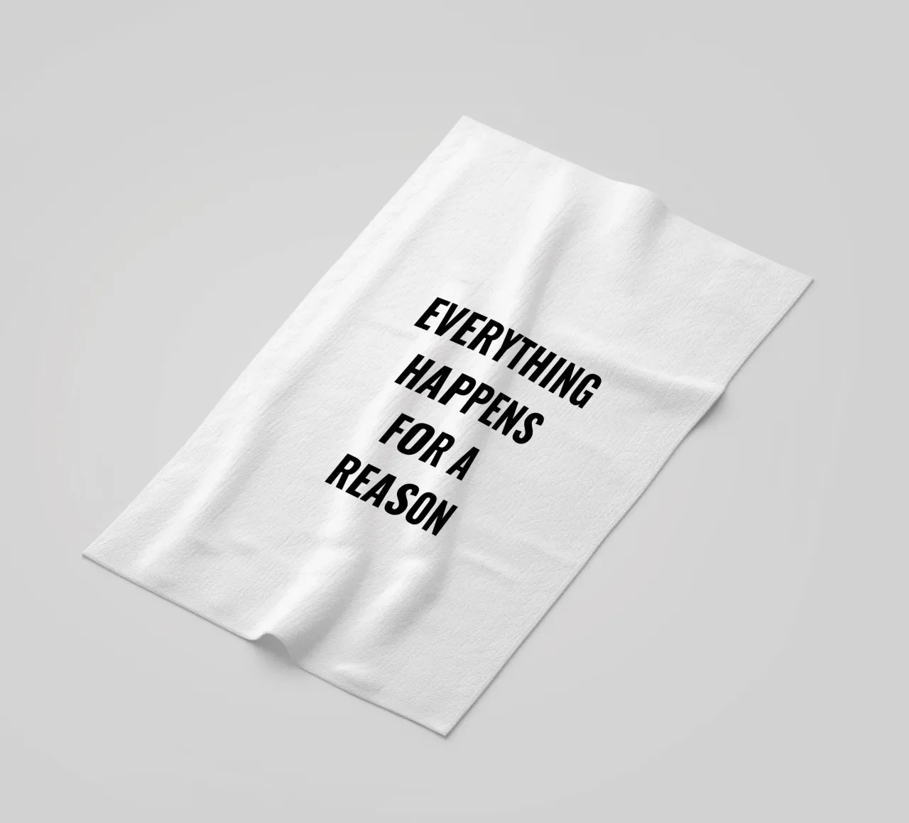 TUTTO ACCADE PER UNA RAGIONE DESIGN DEL TESTO telo mare da RB-Quotes