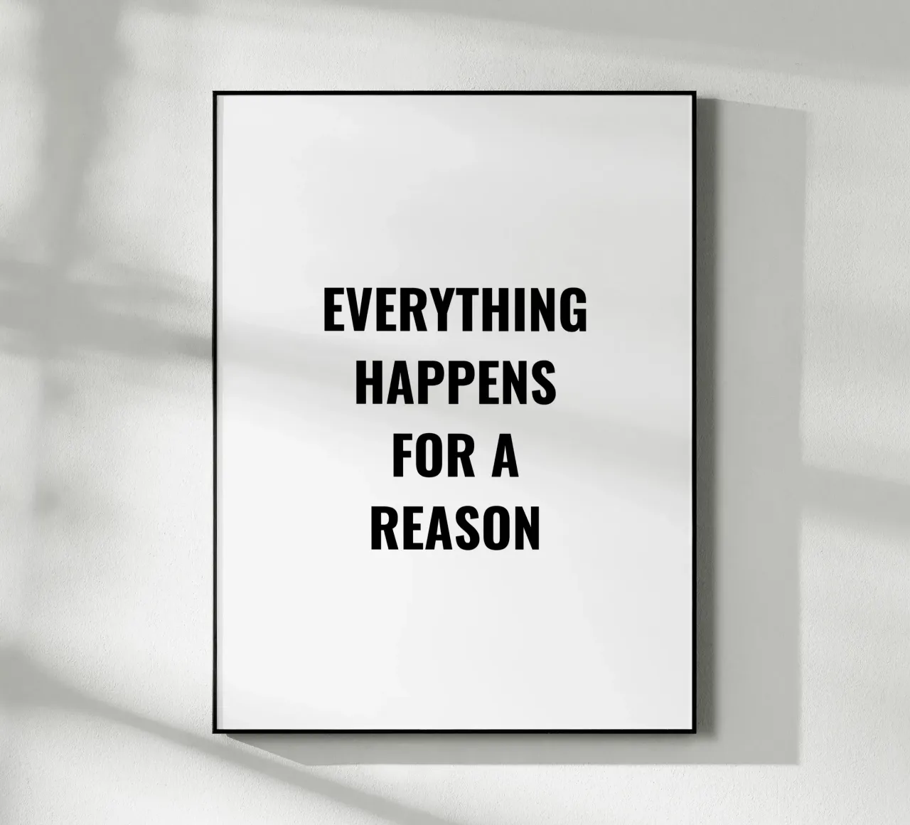 TUTTO ACCADE PER UNA RAGIONE DESIGN DEL TESTO plexiglass da RB-Quotes