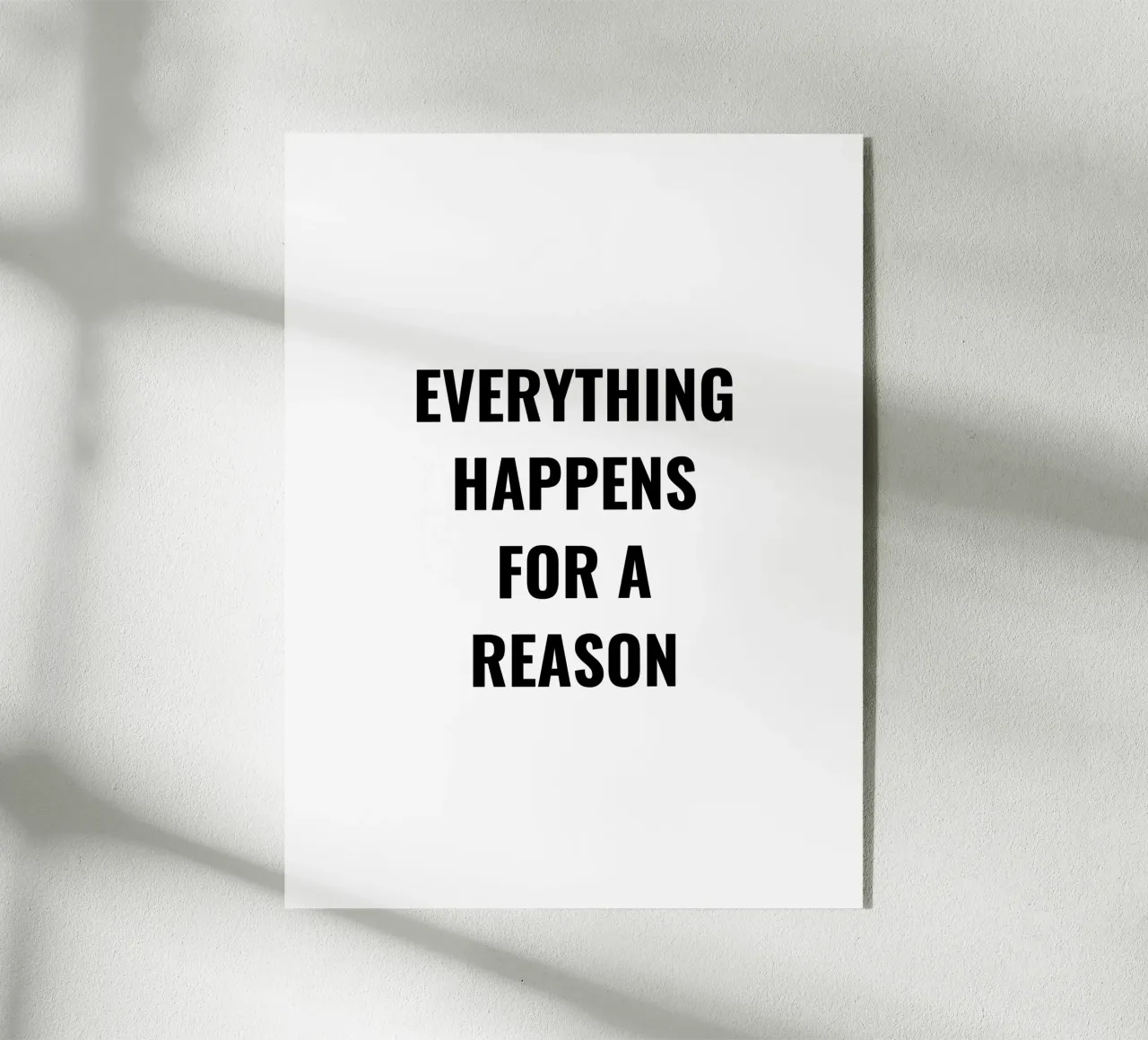 TUTTO ACCADE PER UNA RAGIONE DESIGN DEL TESTO plexiglass da RB-Quotes