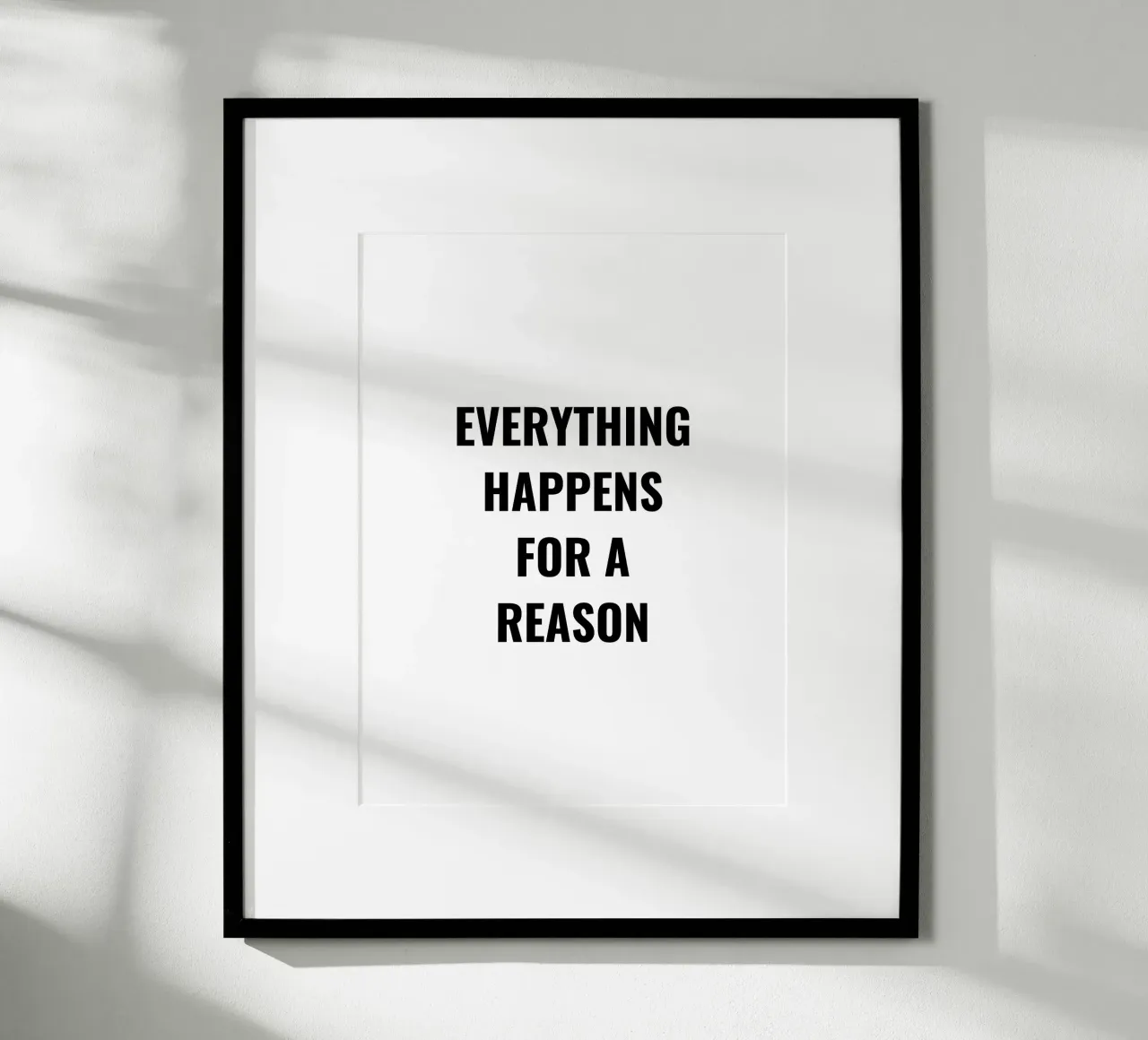 EVERTHING HAPPENS FOR A REASON TEXT DESIGN hahnemühle by RB-Quotes