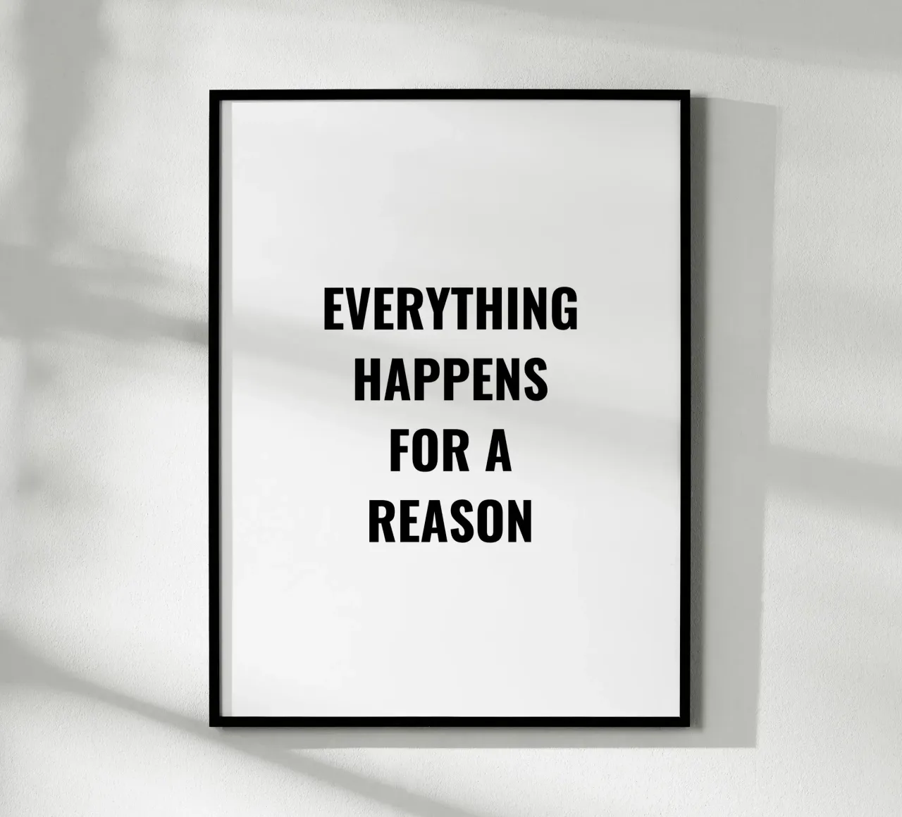 EVERTHING HAPPENS FOR A REASON TEXT DESIGN hahnemühle by RB-Quotes