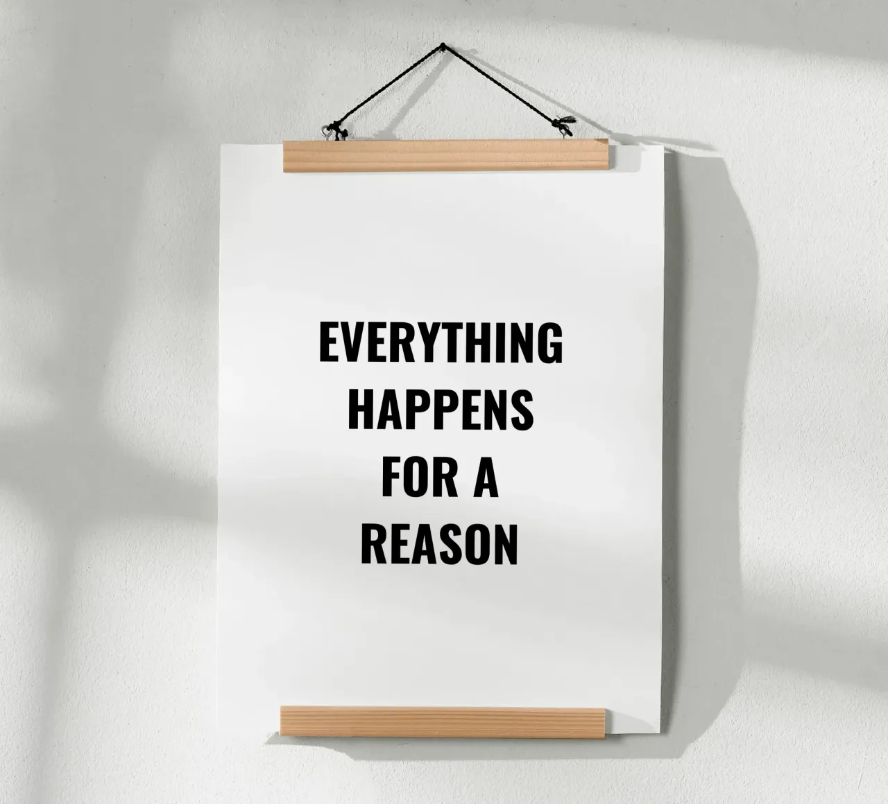 EVERTHING HAPPENS FOR A REASON TEXT DESIGN hahnemühle by RB-Quotes