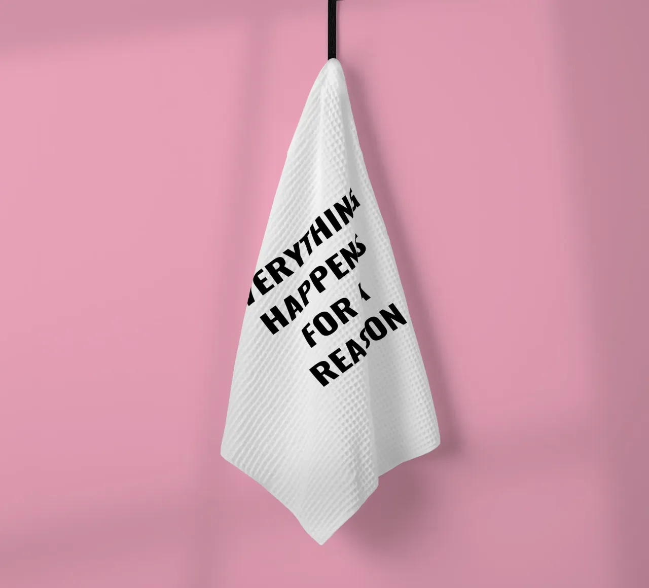 TOUT ARRIVE POUR UNE RAISON CONCEPTION DU TEXTE torchon de RB-Quotes