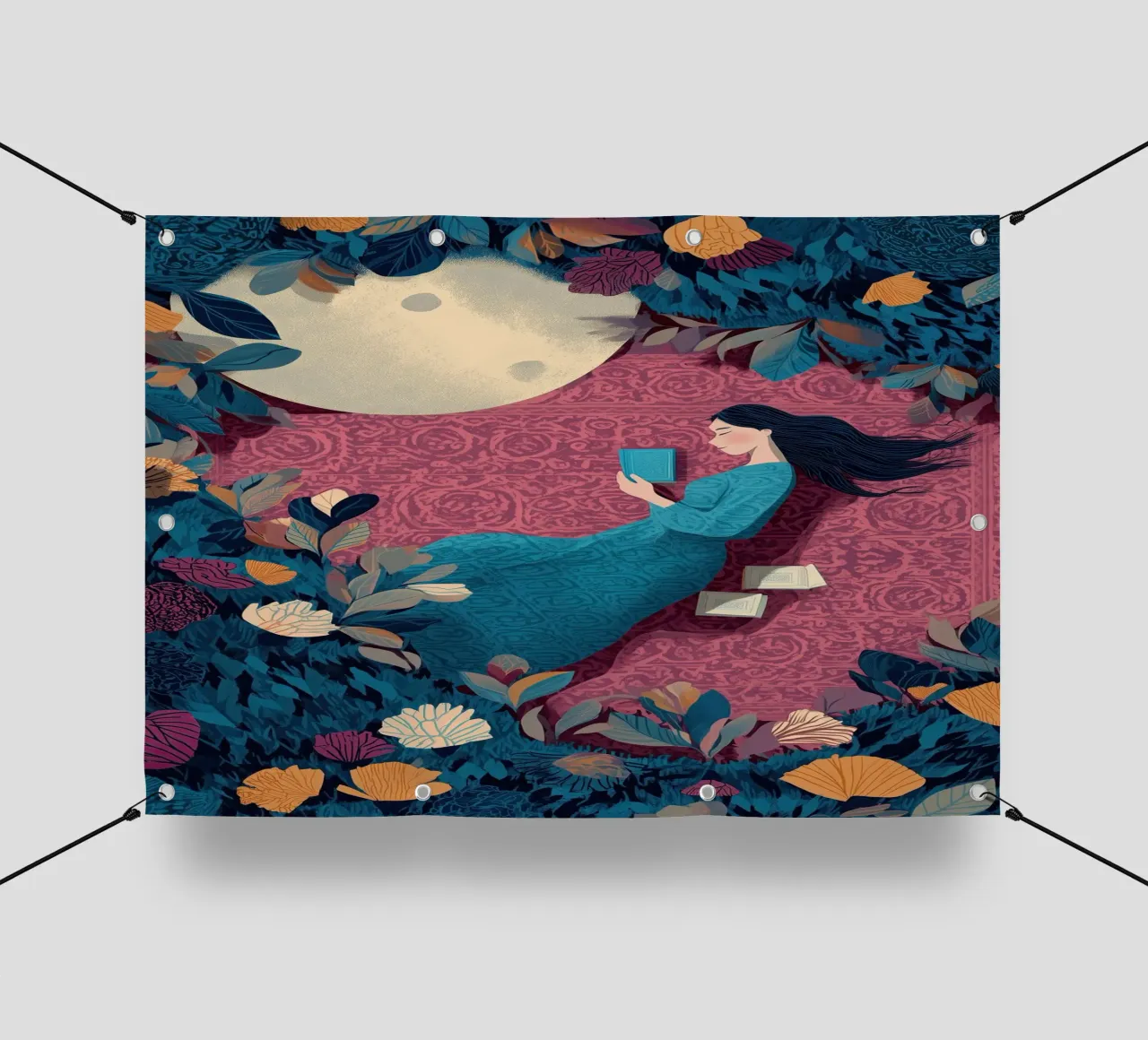 Reading Under the Moon telo in pvc da Kiara