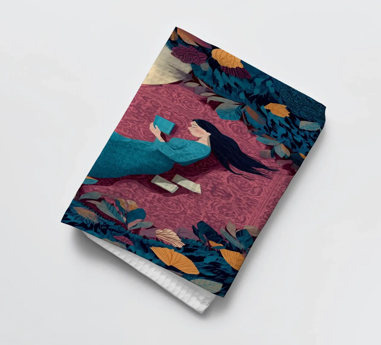 Reading Under the Moon canovaccio da cucina da Kiara