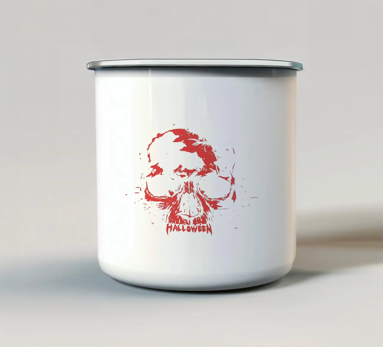 Halloween Skull tazza in smalto da Balazs Solti