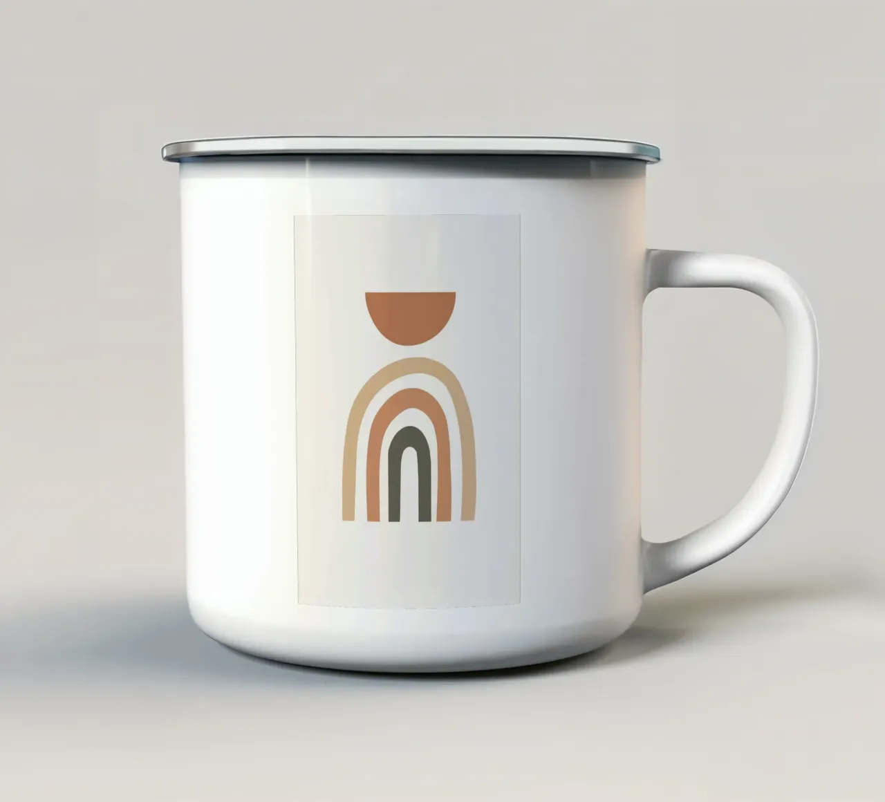 Arte moderna Boho Rainbow tazza in smalto da helloworld