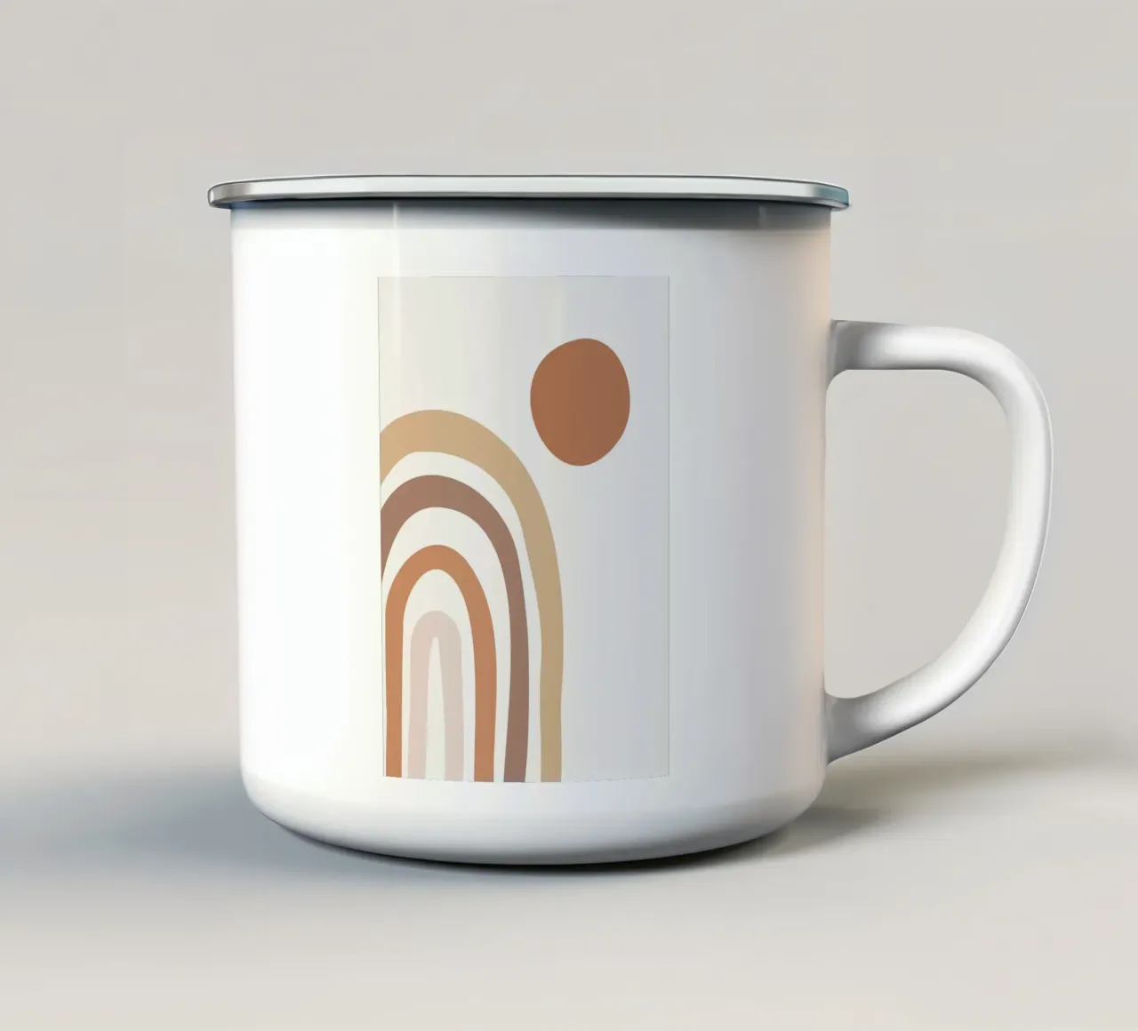 Arte moderna Boho Rainbow tazza in smalto da helloworld