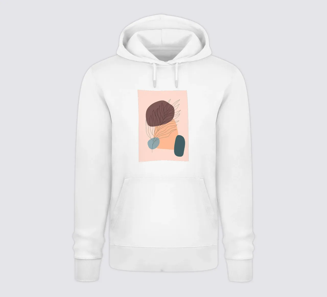 Botanical One Line Art 1 felpa con cappuccio da helloworld