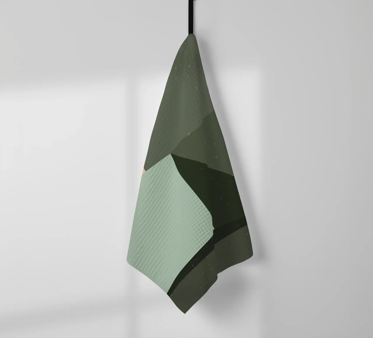 Vue nocturne d'une maison minimale torchon de helloworld