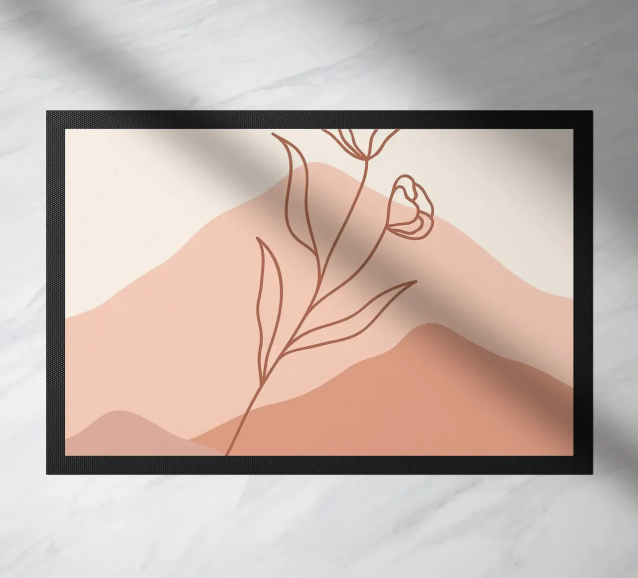 Natura e una linea floreale zerbino da helloworld