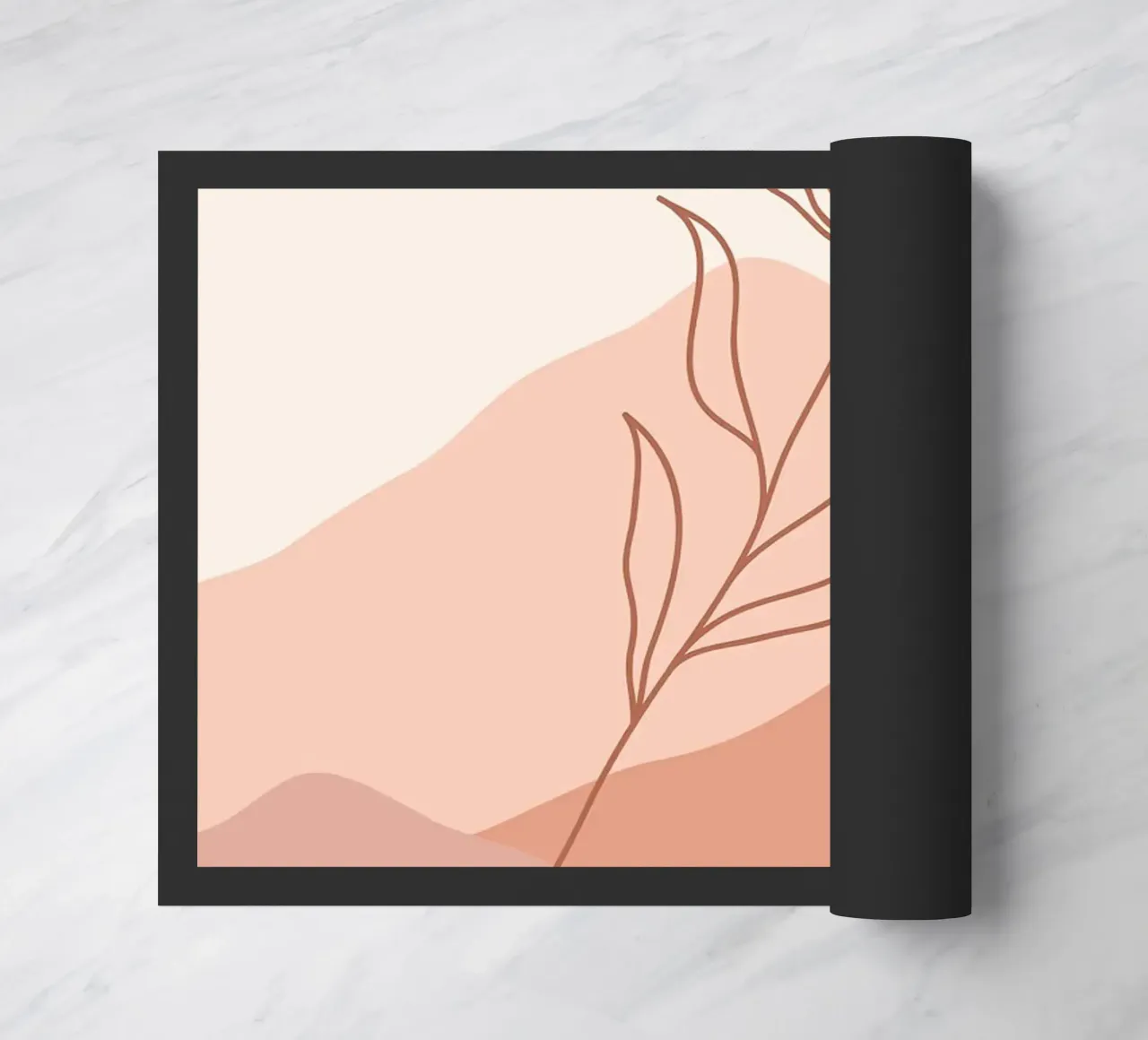 Natura e una linea floreale zerbino da helloworld