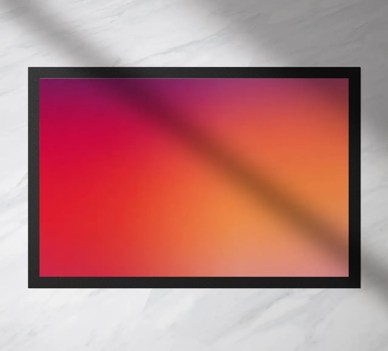 Sunset Gradient Minimal Abstract Modern Composition doormat by Modern Muse