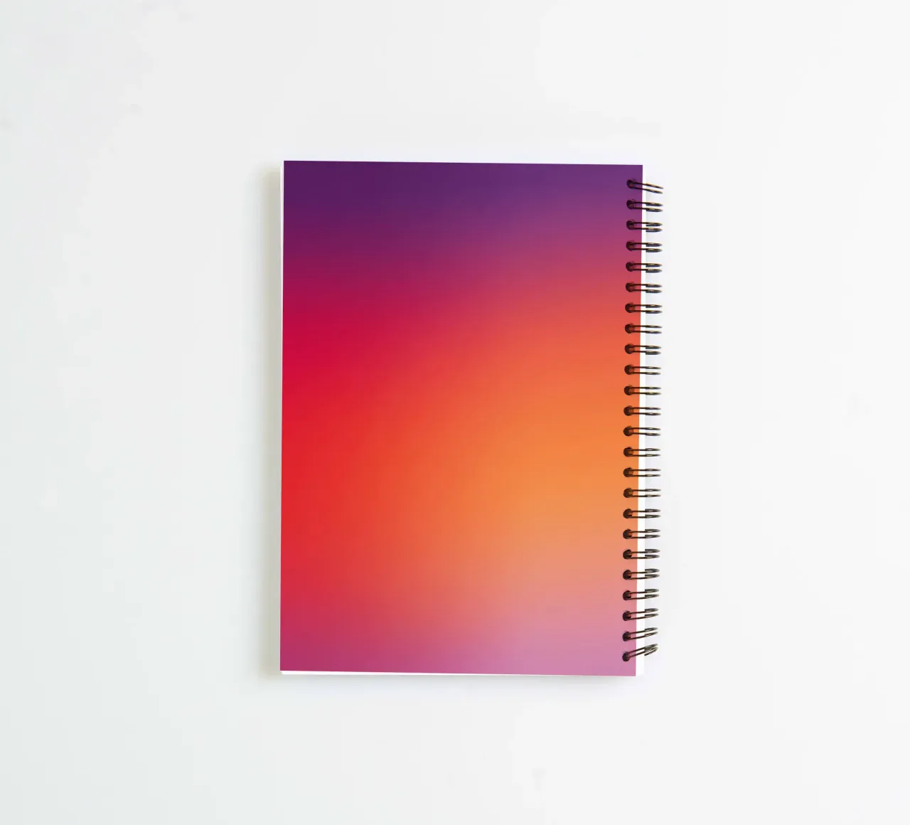 Sunset Gradient Minimal Abstract Modern Composition spiral notebook by Modern Muse