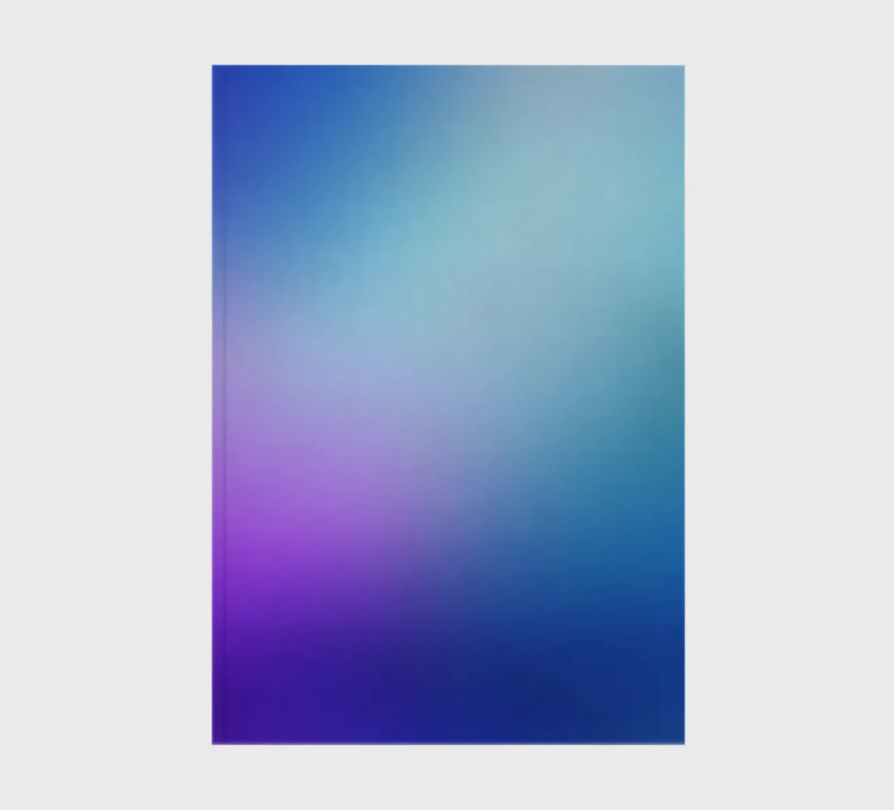 Blue Violet Gradient Dreamy Minimal Abstract Color notebook by Modern Muse