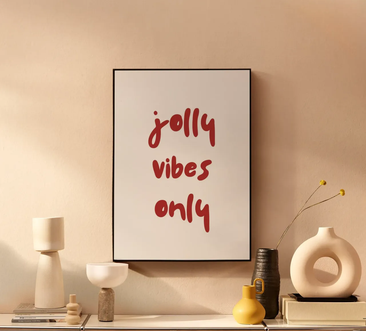 Jolly vibes only alluminio dibond da HolidaysCandyWalls