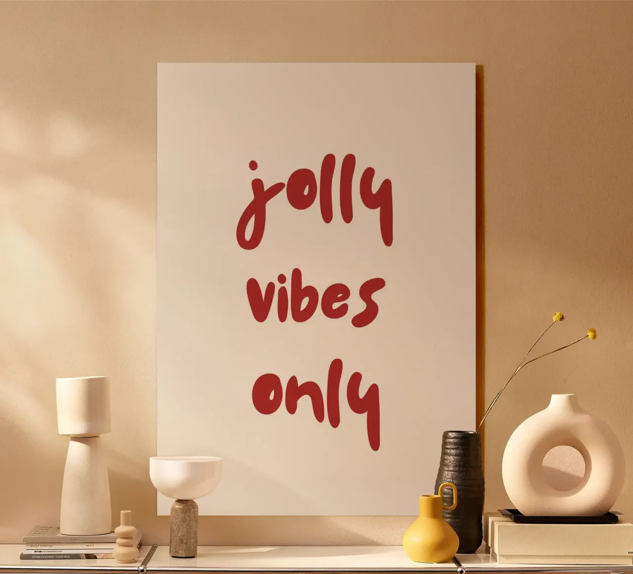 Jolly vibes only alluminio dibond da HolidaysCandyWalls