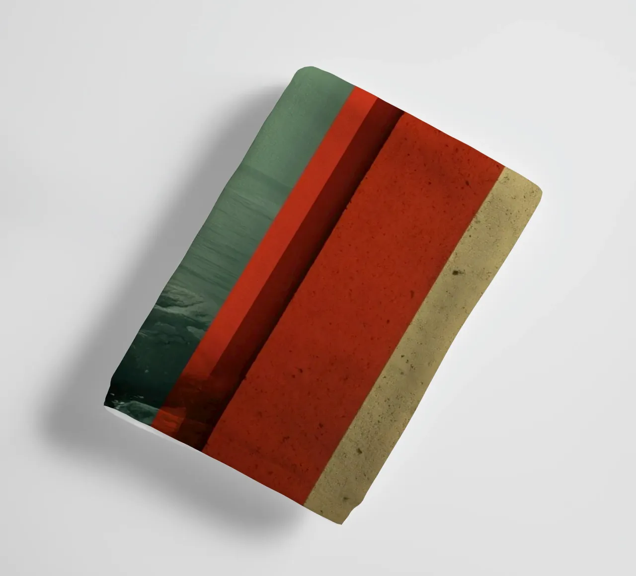 Abstract lake view | Retro architecture photo towel by Autofocus