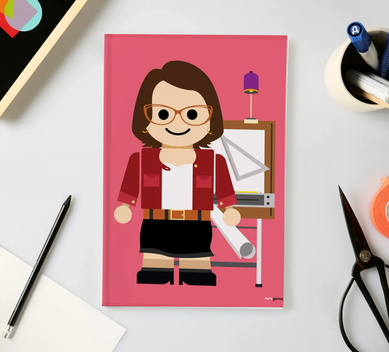 Architect Toy notebook by Rafa Gomes