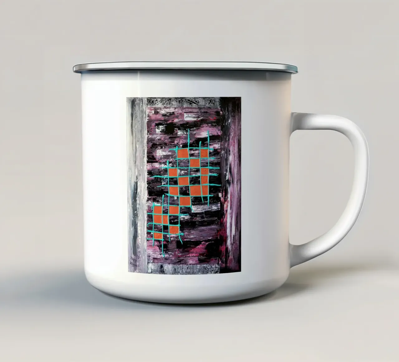 QUADRI MAGICI. tazza in smalto da Little treasures for your home