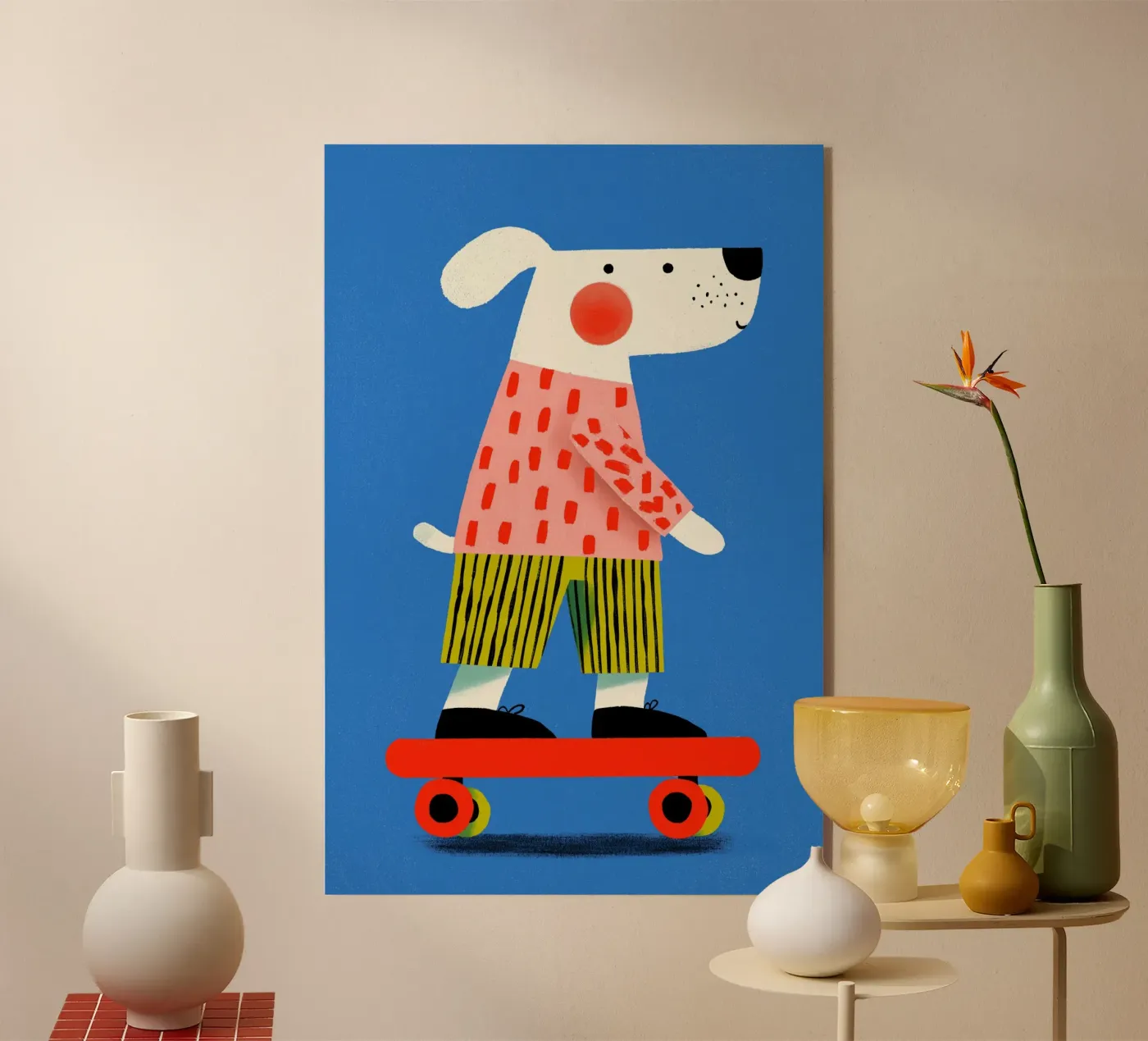 Skating Dog plexiglass da treechild