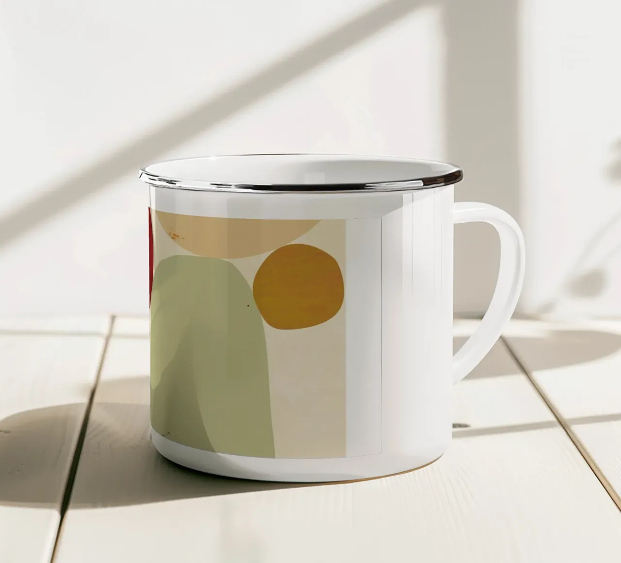 Warm Earth I tazza in smalto da Catherine Aguilar