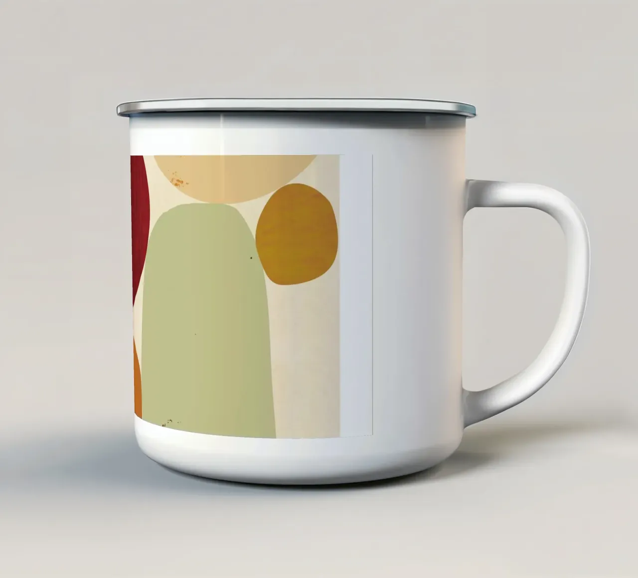 Warm Earth I tazza in smalto da Catherine Aguilar